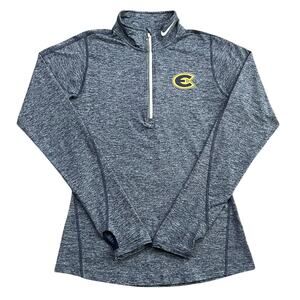 Wisconsin Eau Claire Bulldogs Nike Dri-Fit Womens Blue 1/4 Zip Top Size Small